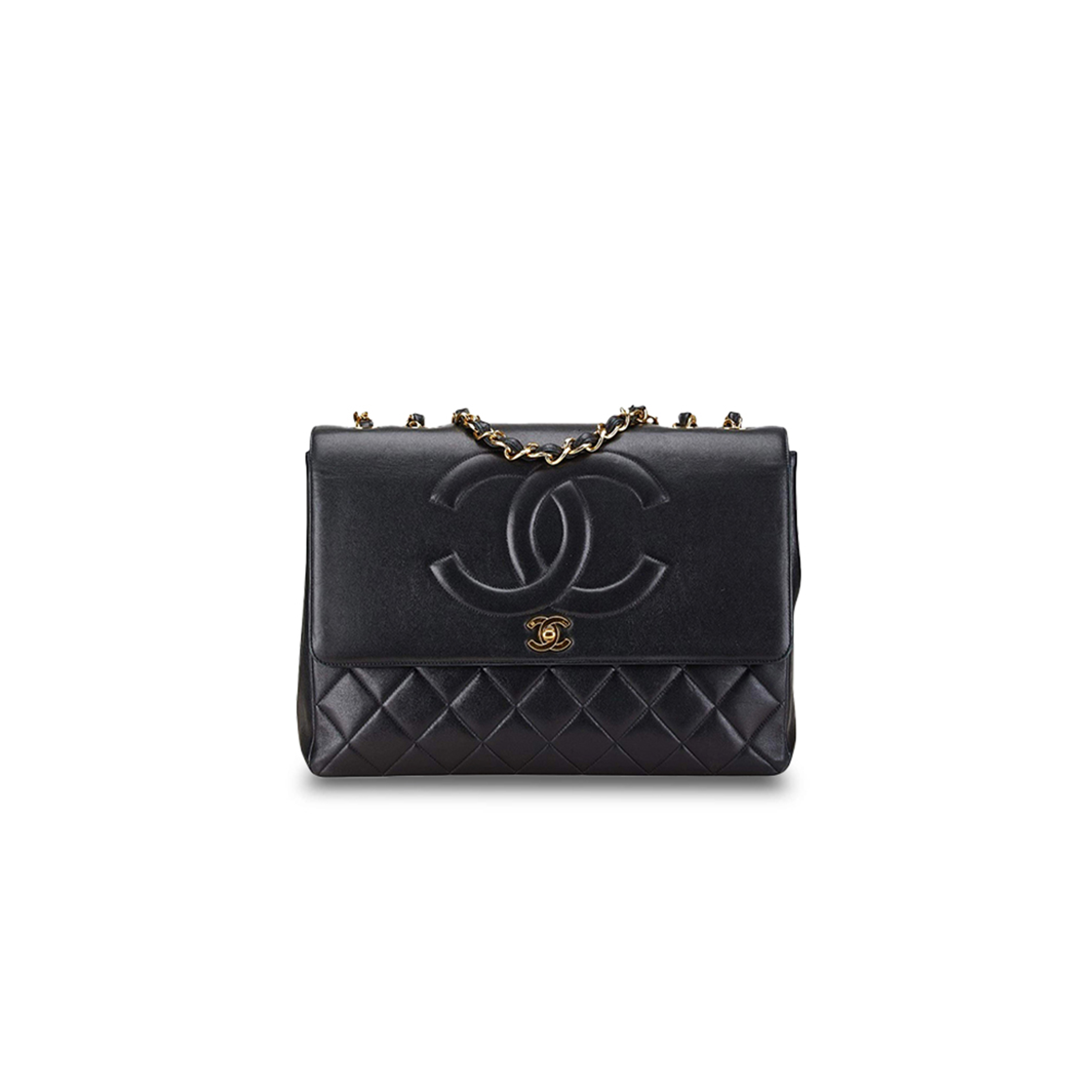 Ch*el master classic flap oversized shoulder bag ap2215 (33*23*11cm)